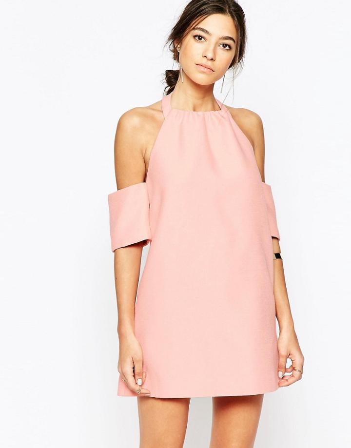 C/meo Collective Perfect Lie Dress In Pink - Pink