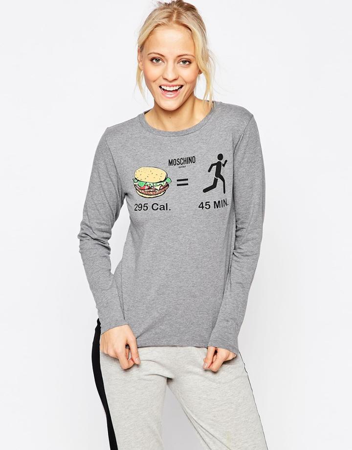 Moschino Equation Long Sleeve Top