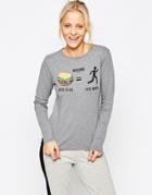 Moschino Equation Long Sleeve Top