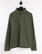 The North Face Tka Glacier 1/4 Zip Fleece In Khaki-green