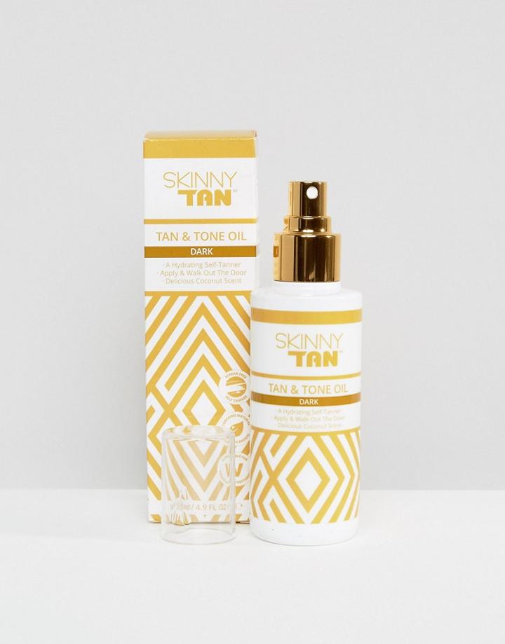Skinny Tan Tan And Tone Oil Dark - 145ml - Clear