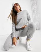 Asos Design Tracksuit Slim Sweat / Sweatpants In Gray Heather-grey