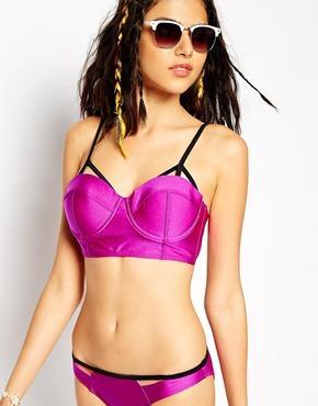 Minkpink Raspberry Swirl Bikini Top - Magenta