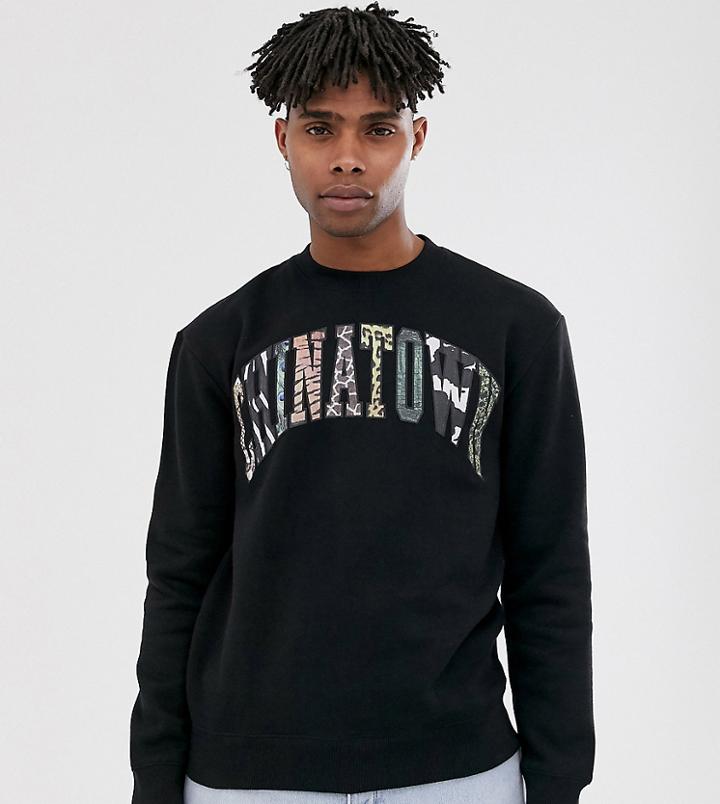 Chinatown Market Animal Logo Sweatshirt In Black