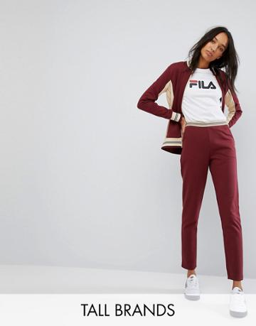 Fila Tall Jogger With Logo Detail And Contrast Waistband - Red