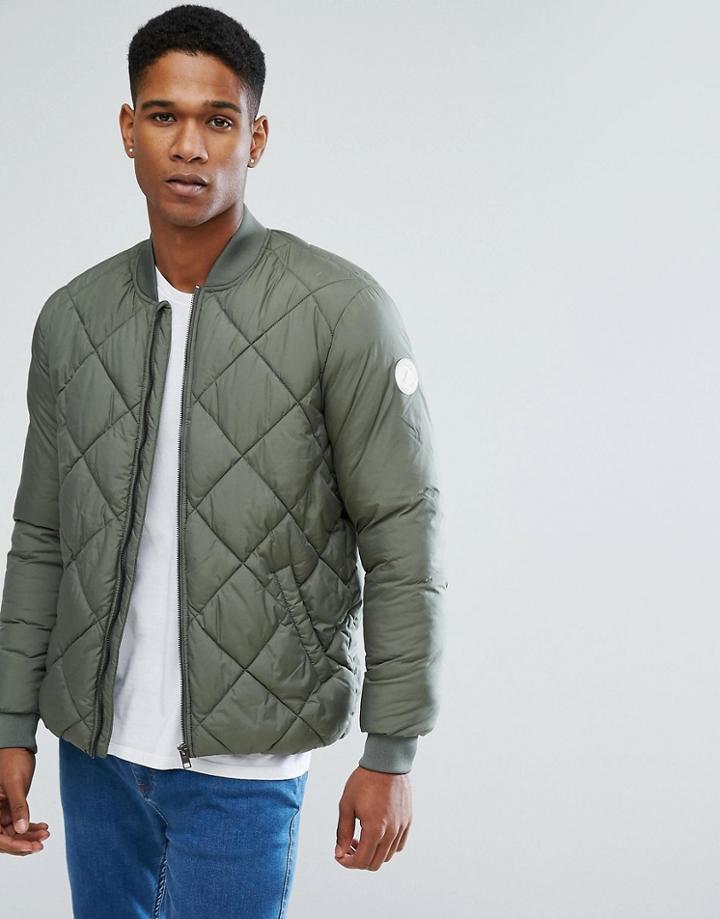 Jack & Jones Originals Quilted Jacket - Green