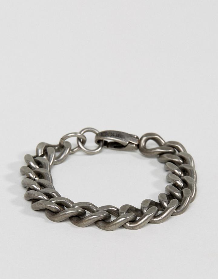 Steve Madden Curb Chain Bracelet - Silver