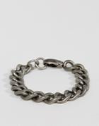 Steve Madden Curb Chain Bracelet - Silver