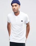 Jack & Jones Pique Polo Shirt With Logo - White