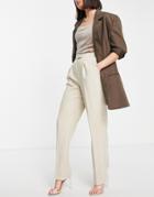 Na-kd X Moa Mattson Tailored Pants In Beige-neutral