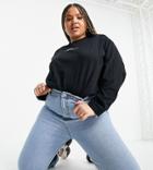 Dr Denim Plus Noomi Long Sleeve T-shirt In Black
