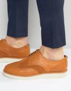 Fred Perry Newburgh Brogue Leather Shoes - Tan