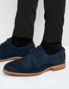 Call It Spring Edaussi Suede Derby Shoes - Navy