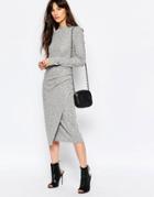 Just Female Picnic Pencil Skirt In Gray - Gray