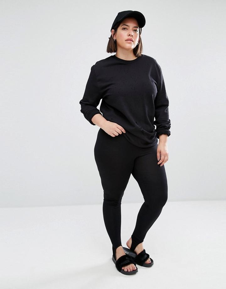 Pink Clove Stirrup Legging - Black