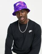 Nike Futura Tie Dye Bucket Hat In Purple
