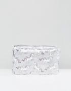 New Look Unicorn Oversized Toiletry Bag - White