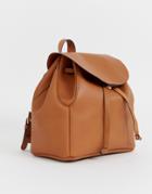 Asos Design Mini Soft Minimal Backpack - Tan