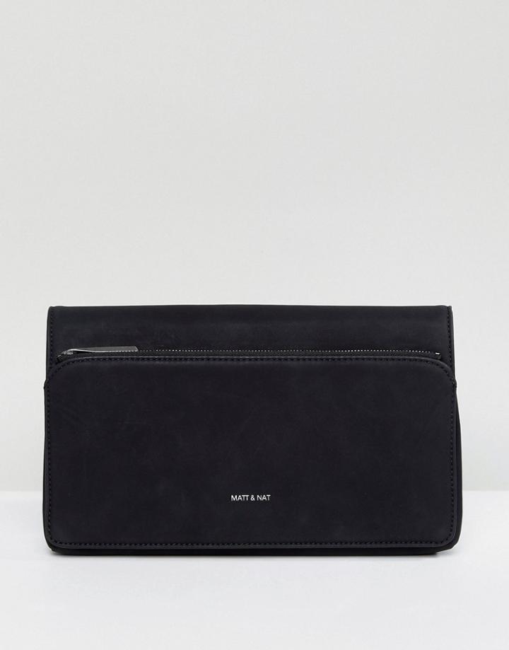 Matt & Nat Petite Structured Clutch Bag - Black