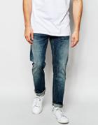 New Look Mid Wash Jeans In Slim Fit - Blue