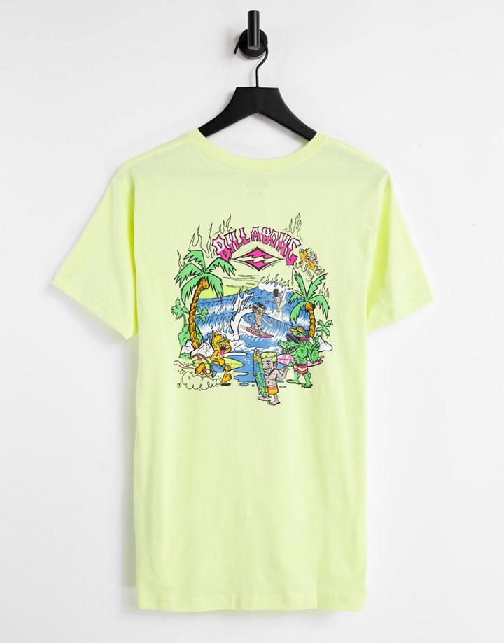 Billabong Gangs Of Gangs T-shirt In Yellow