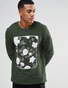 Asos Sweatshirt With Floral Print - Forest Nights