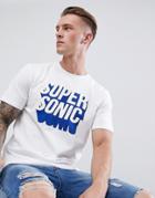Only & Sons 'super Sonic' T-shirt - White