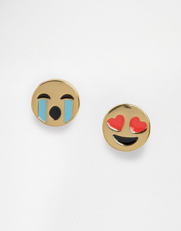 Me & Zena Mismatched Stud Earrings - Gold