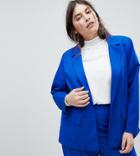 Fashion Union Plus Tailored Blazer Co-ord - Blue