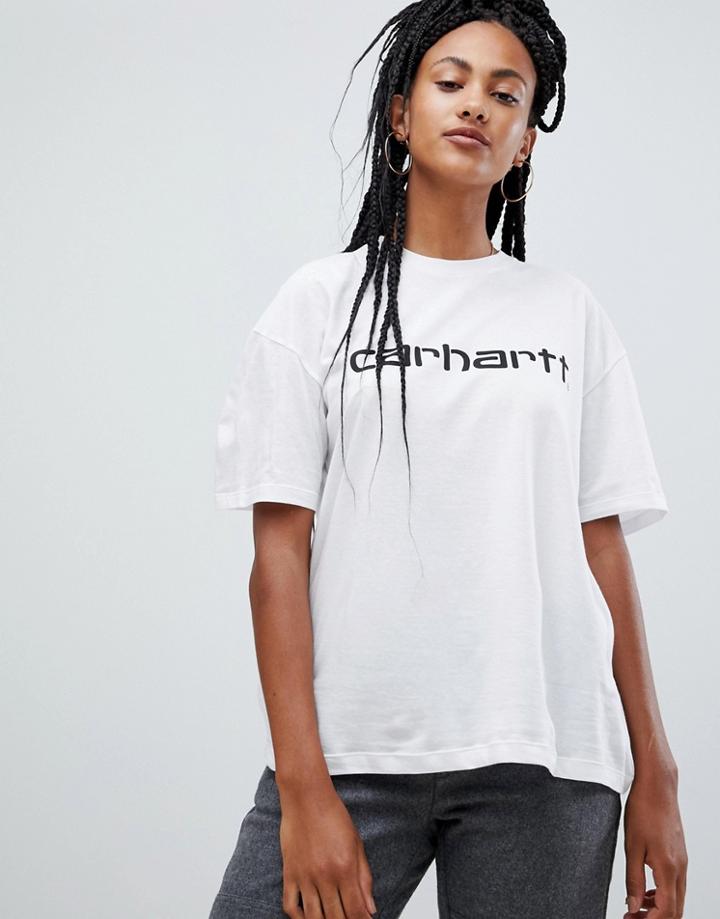 Carhartt Wip Relaxed T-shirt With Logo - White
