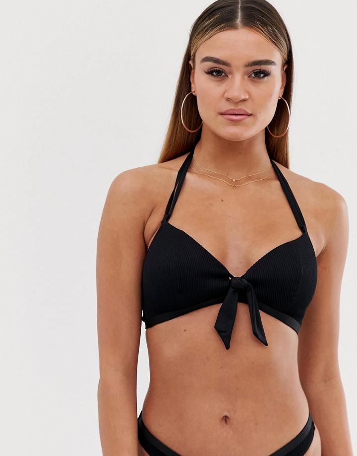 Freya Fuller Bust Nouveau Soft Triangle Bikini Top In Black