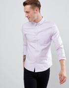 New Look Oxford Shirt In Regular Fit In Lilac - Purple