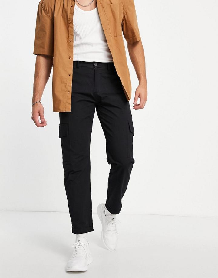Sixth June Utility Relaxed Fit Cargo Pants In Black