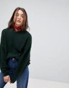 Vila Oversized Sleeve Sweater - Green