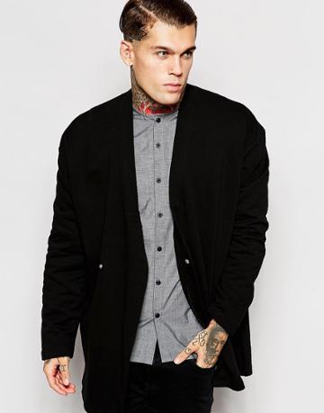 Asos Jersey Kimono - Black