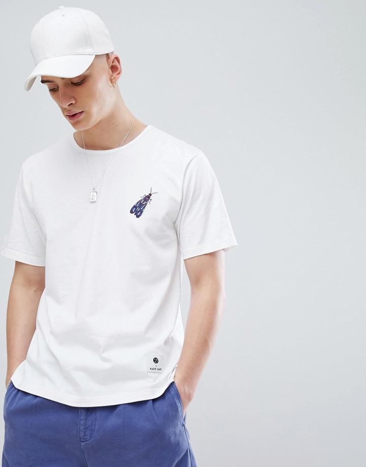Pretty Green X Katie Eary Papilio Logo T-shirt In White - White
