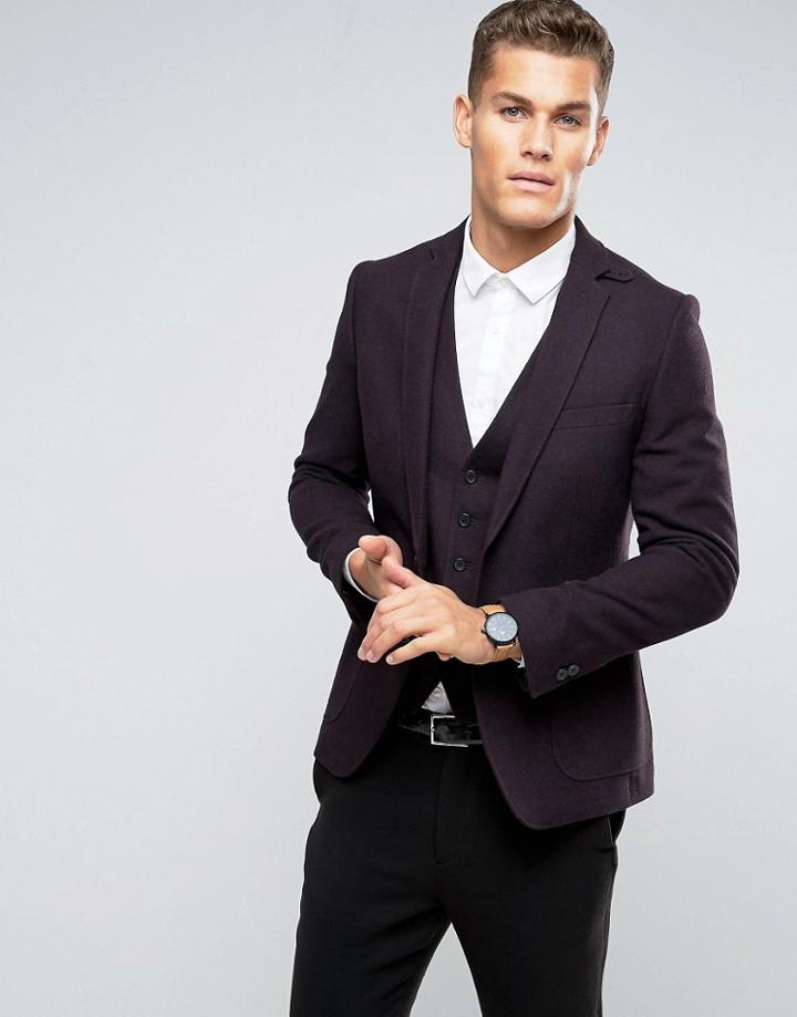 Rudie Alex Burgundy Blazer - Red