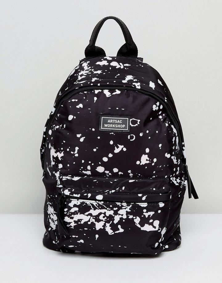 Artsac Workshop Paint Splat Backpack - Black