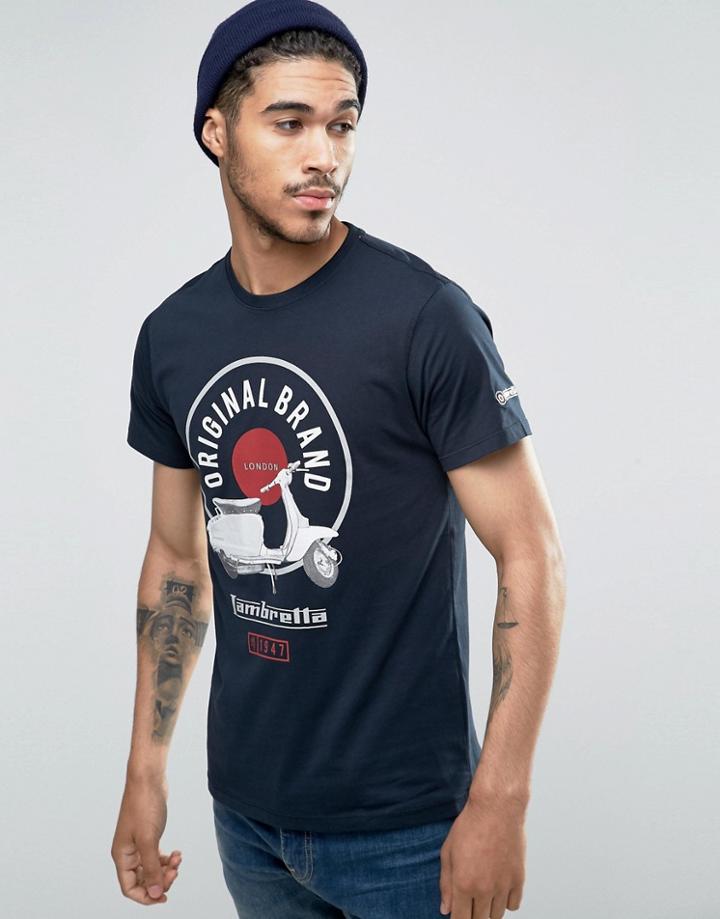 Lambretta Original Scooter T-shirt - Navy