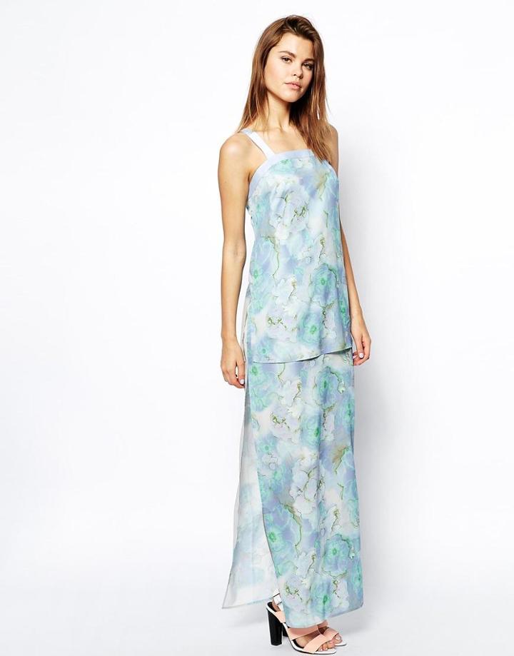 Asos Crop Top Maxi Dress