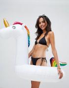 Wild 'n' Wet Unicorn Ring Pool Inflatable - White
