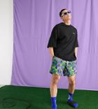 Collusion Swim Shorts In All Over Fruit Print-multi
