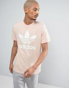 Adidas Originals Trefoil T-shirt In Pink Bq5404 - Pink