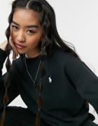 Polo Ralph Lauren Polo Player Logo Sweater In Navy-black