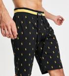 Polo Ralph Lauren X Asos Exclusive Collab Lounge Shorts In Black With All Over Pony Logo