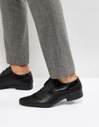New Look Perforated Derby Shoes In Brown - Black