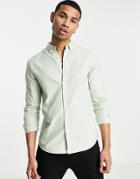 Farah Brewer Shirt In Mint Green