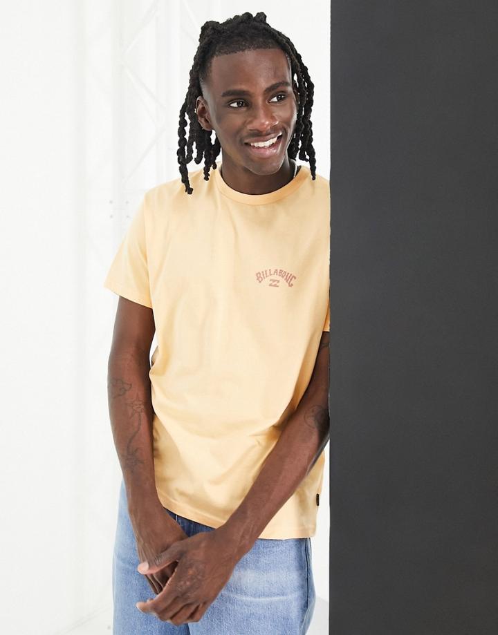 Billabong Arch Wave T-shirt In Orange