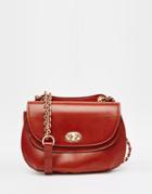 Mango Fold Over Saddle Bag - Brown