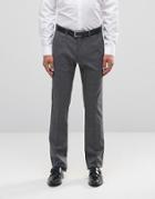 Sisley Slim Fit Suit Pants In Prince Of Wales Check - Gray